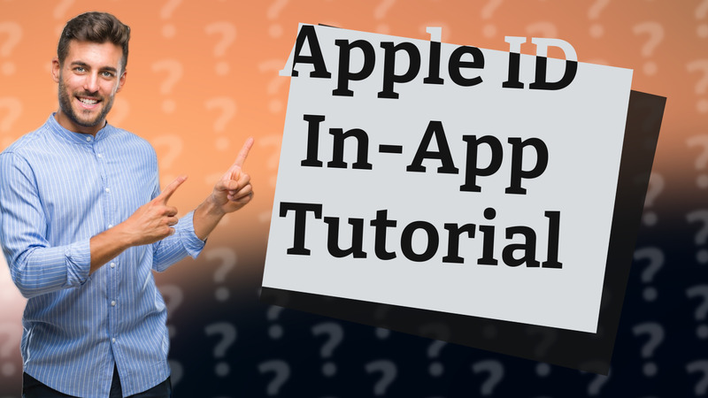 Apple ID In-App Tutorial