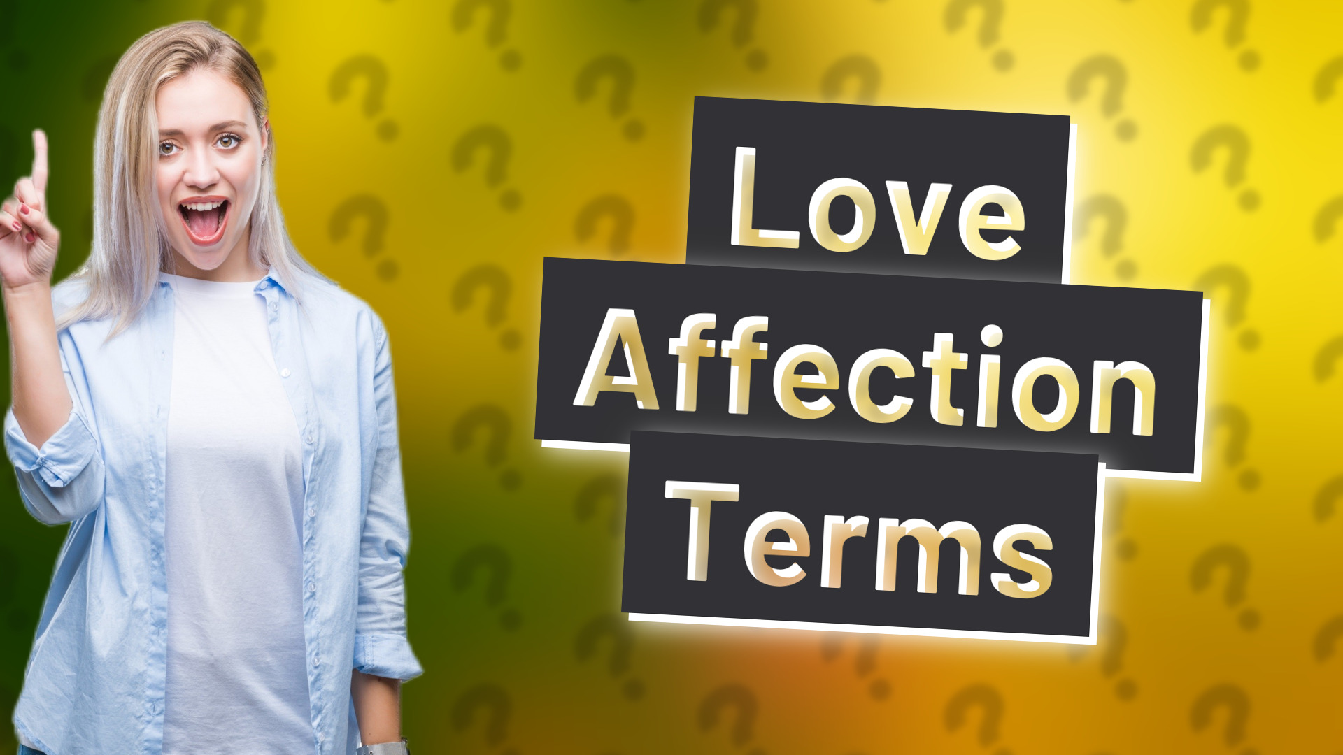 Love Affection Terms