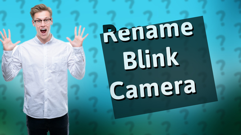 Rename Blink Camera