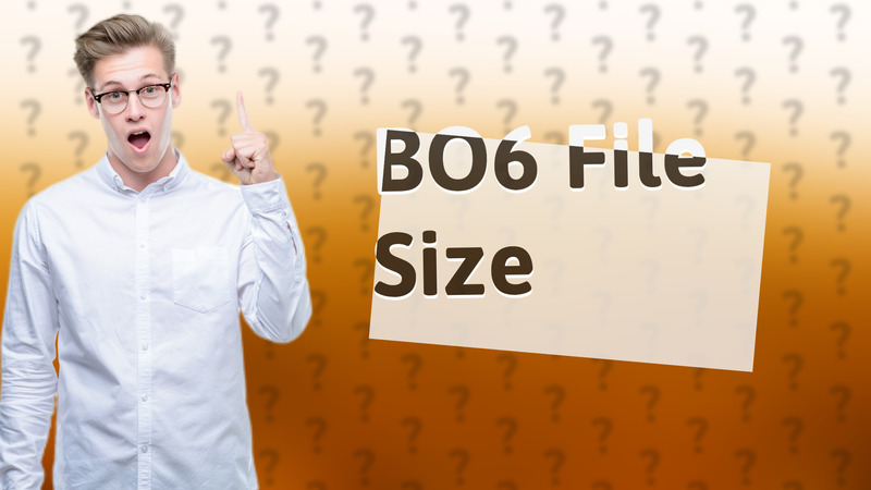 BO6 File Size
