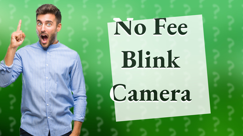 No Fee Blink Camera