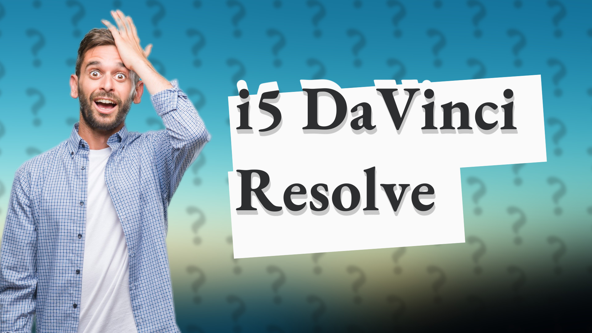 i5 DaVinci Resolve
