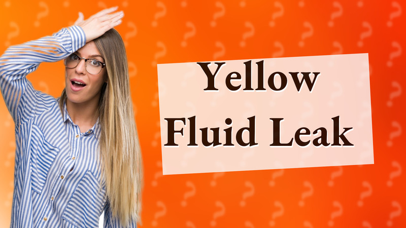 Yellow Fluid Leak