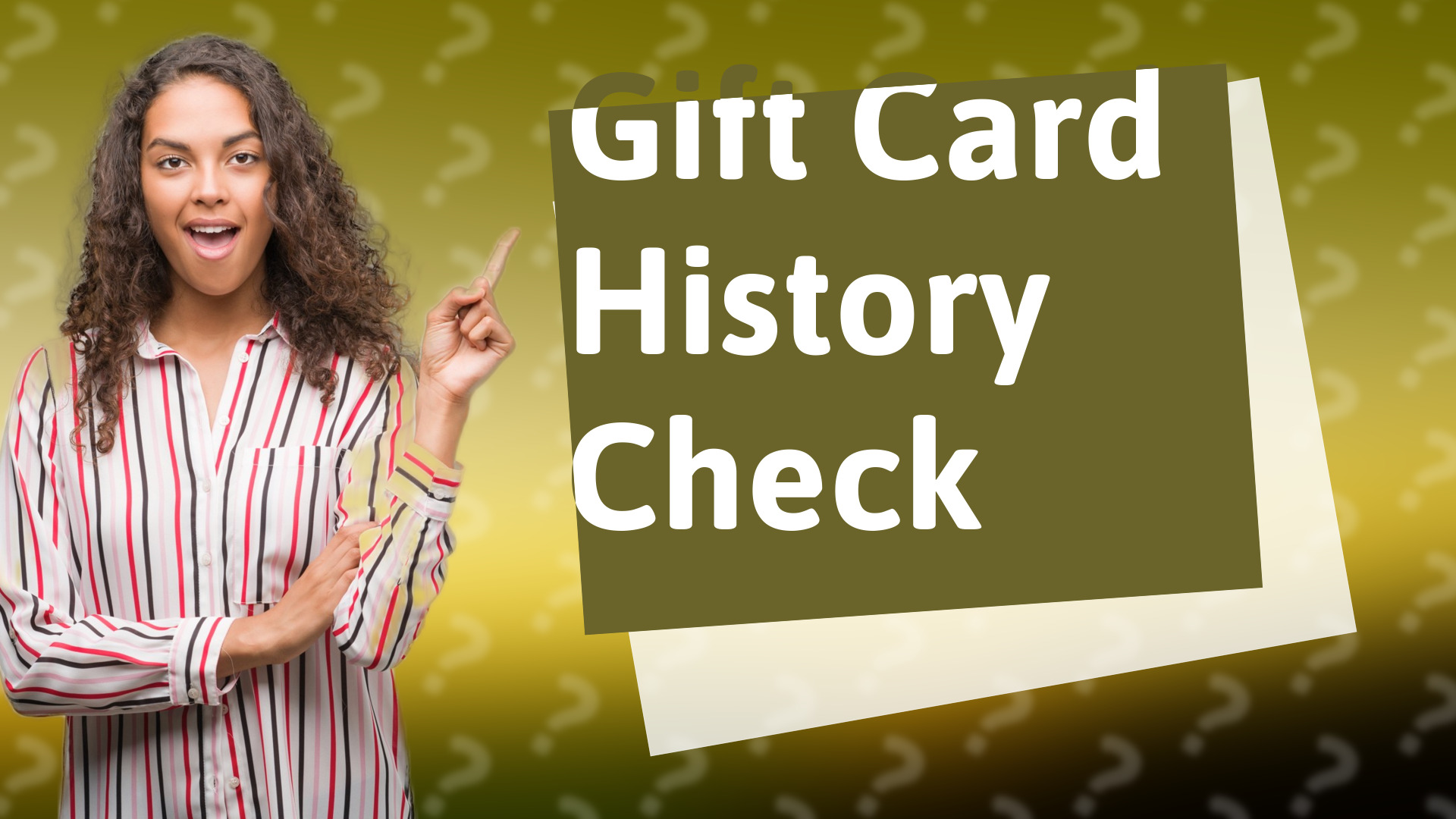 Gift Card History Check
