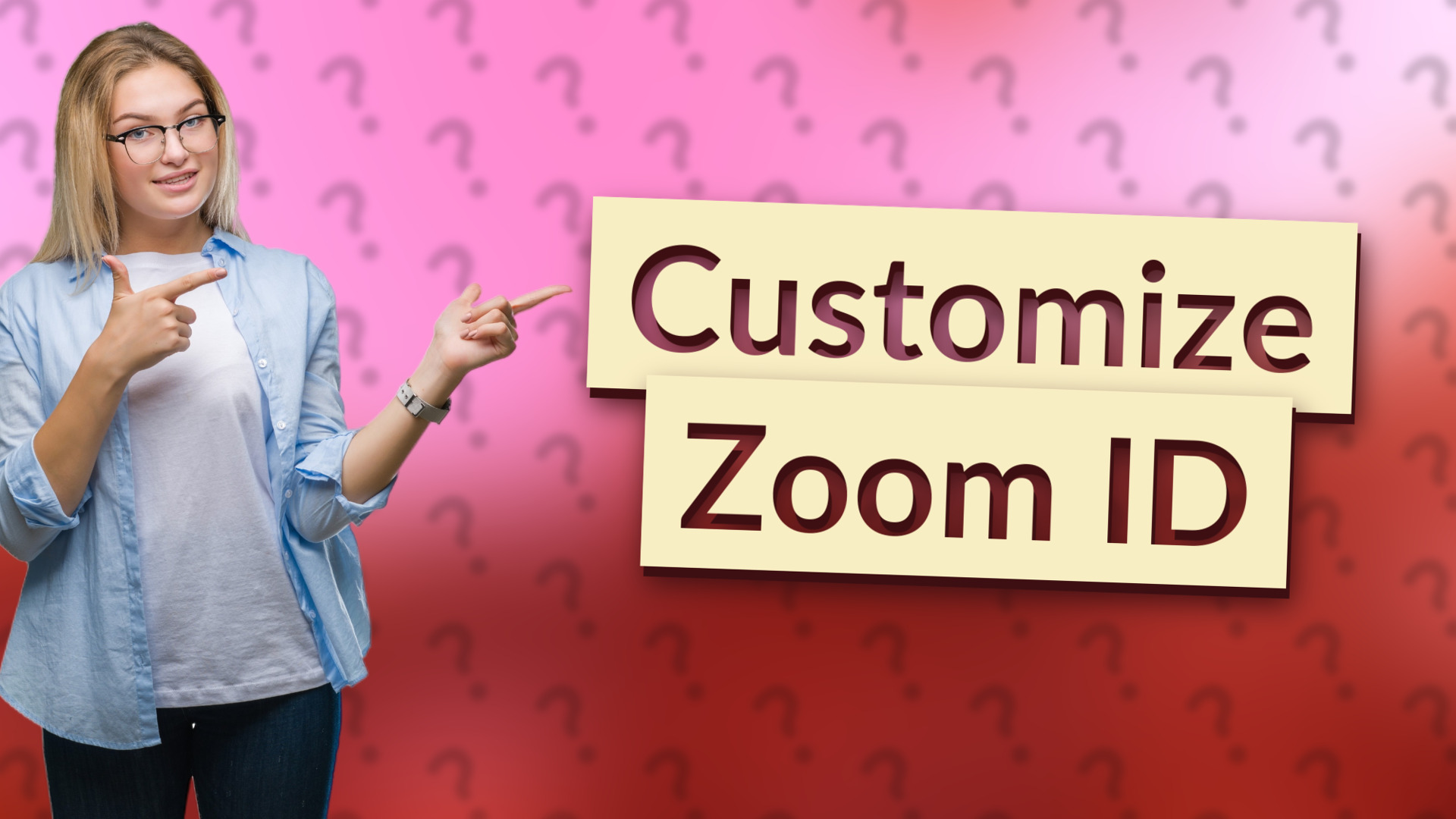 Customize Zoom ID