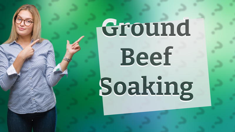 Ground Beef Soaking