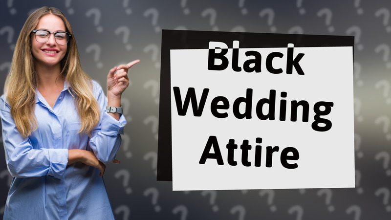 Black Wedding Attire