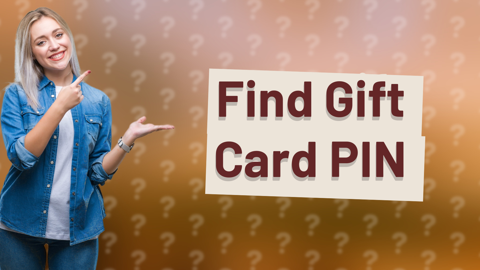 Find Gift Card PIN