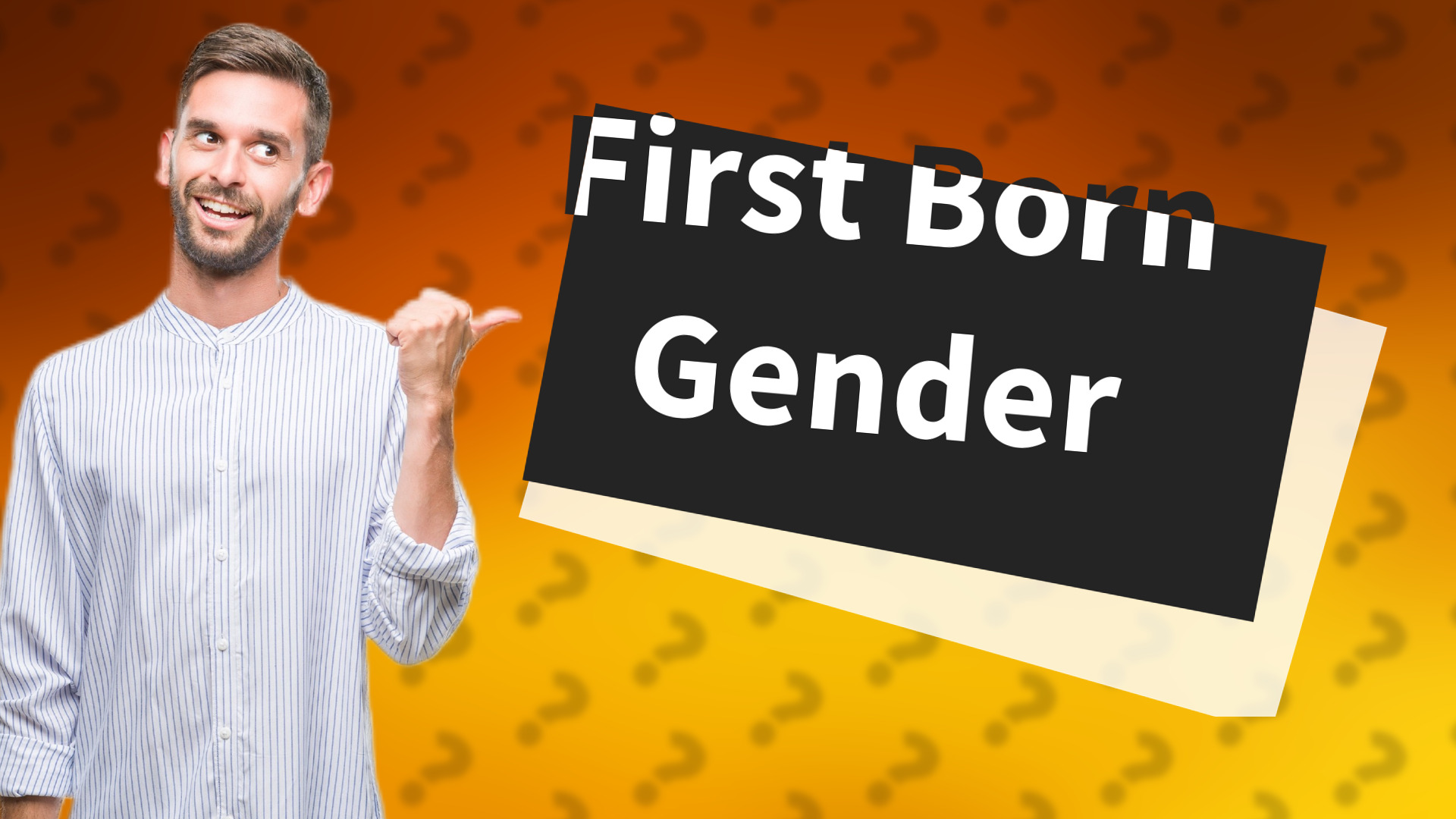 First Born Gender