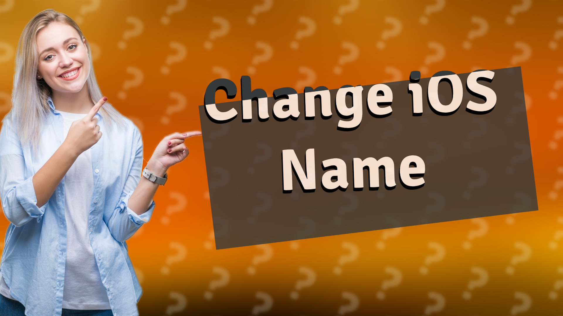 Change iOS Name