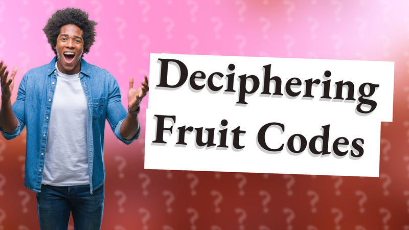 Deciphering Fruit Codes