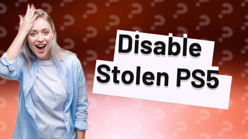 Disable Stolen PS5