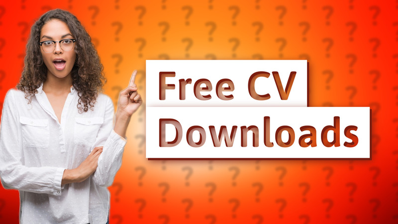 Free CV Downloads