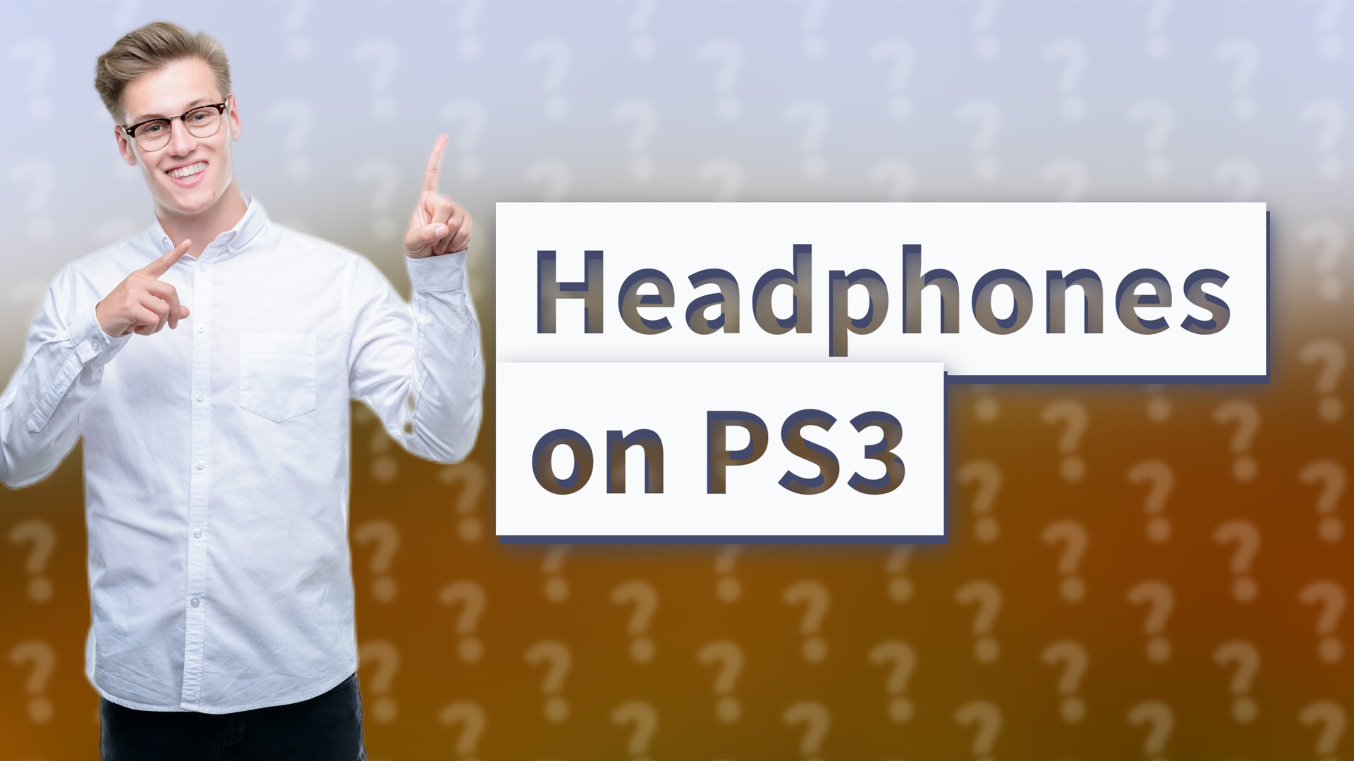 Headphones on PS3