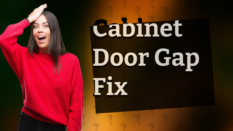 Cabinet Door Gap Fix