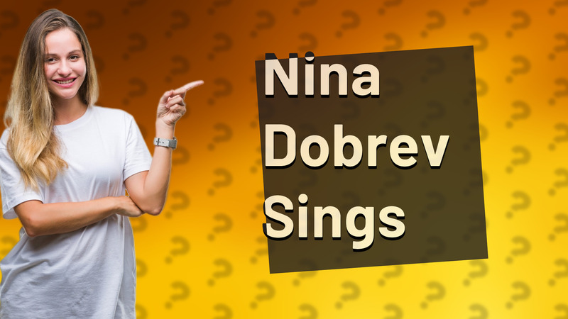 Nina Dobrev Sings