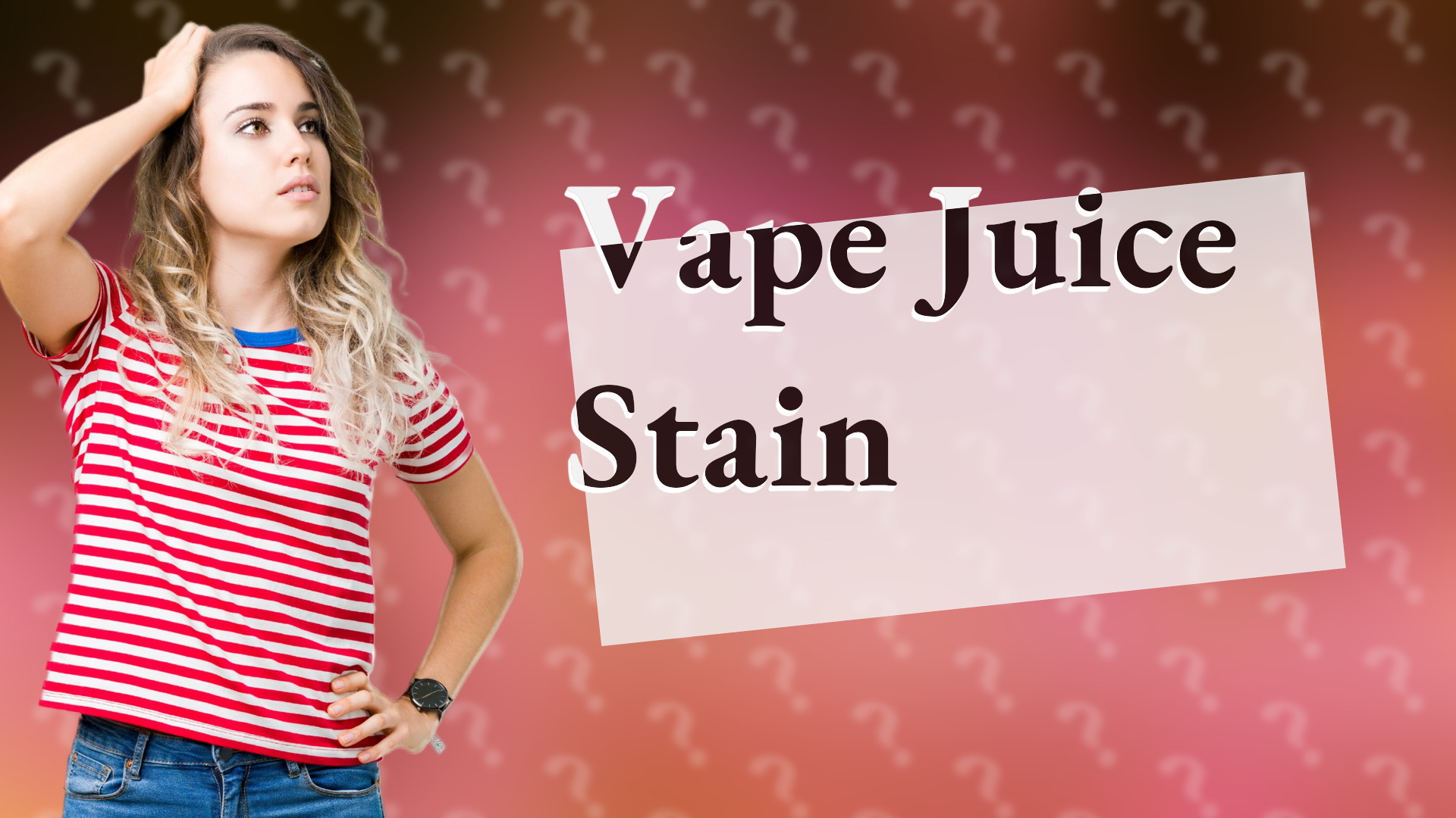 Vape Juice Stain