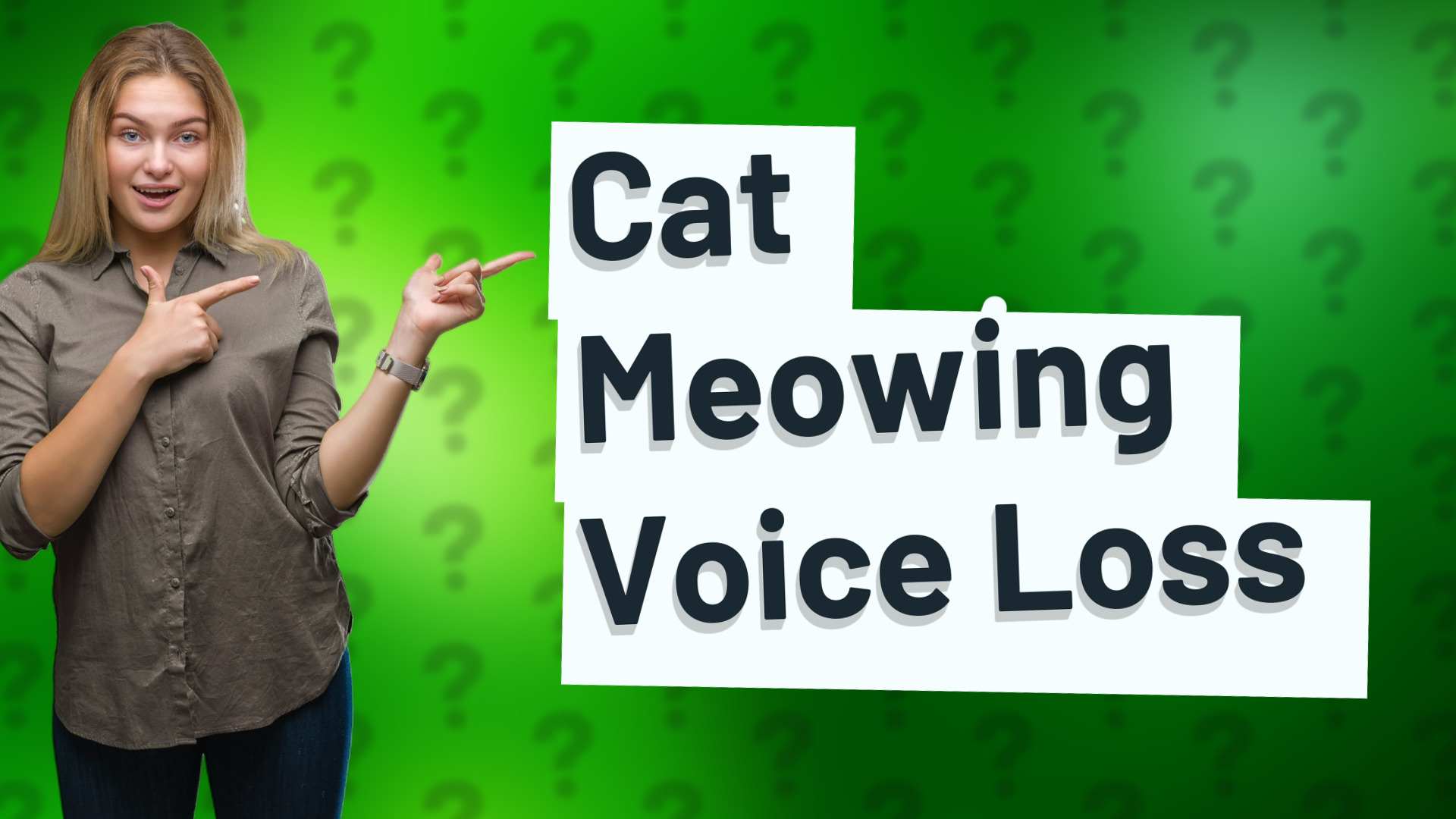 Cat Meowing Voice Loss
