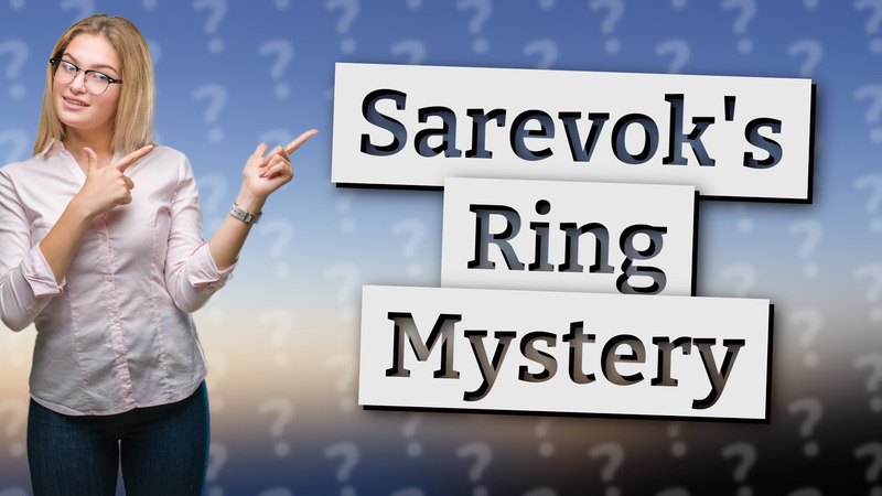 Sarevok's Ring Mystery