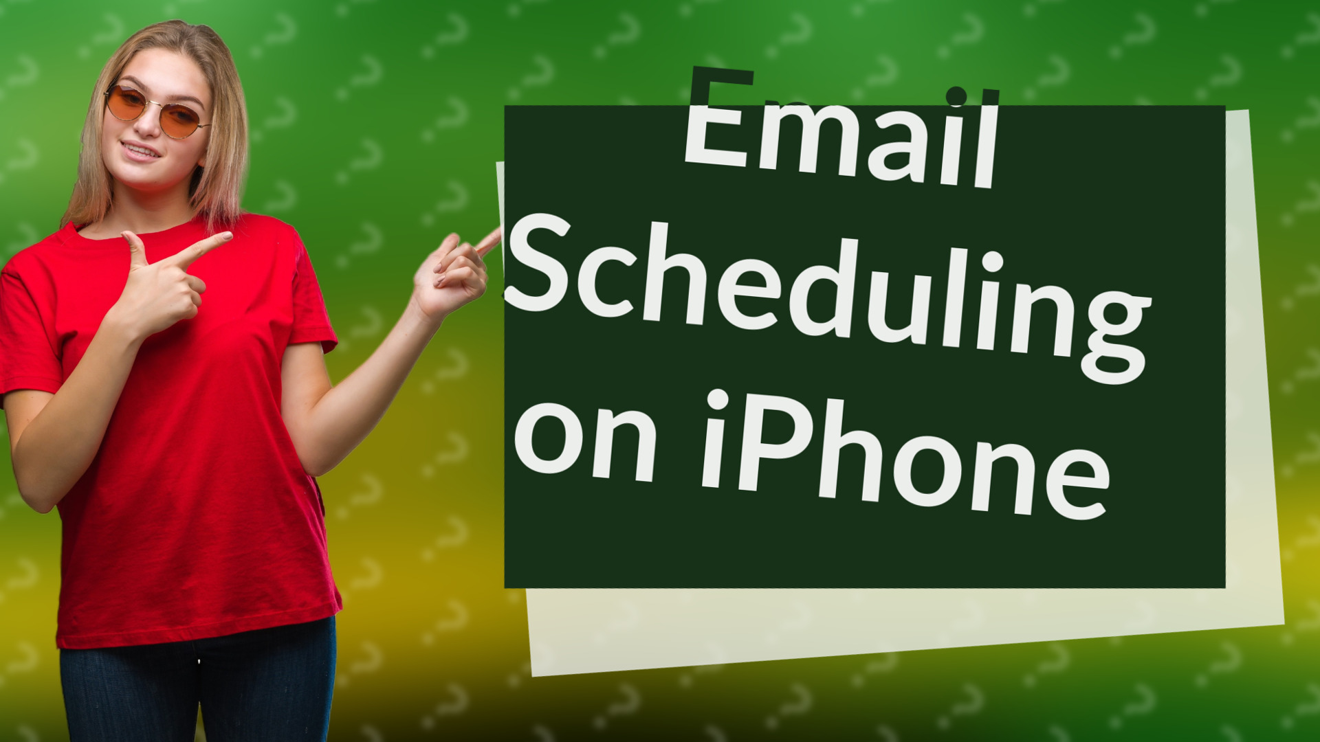 Email Scheduling on iPhone