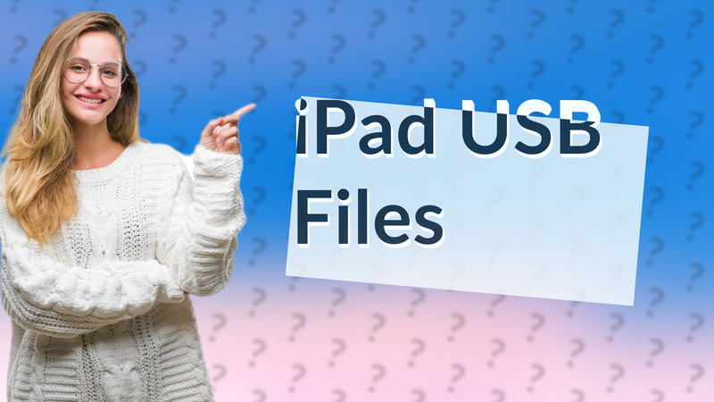iPad USB Files