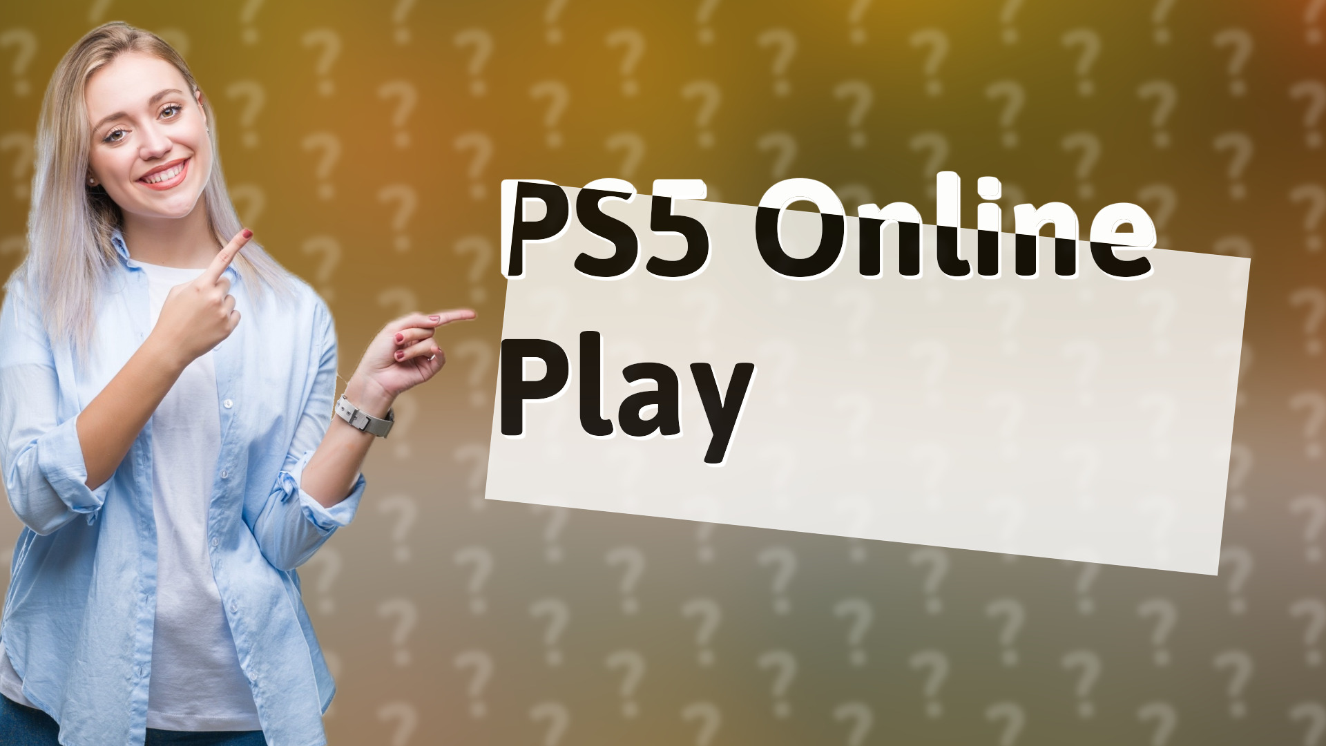 PS5 Online Play