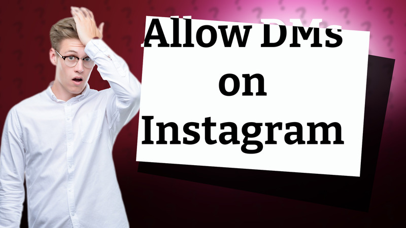 Allow DMs on Instagram