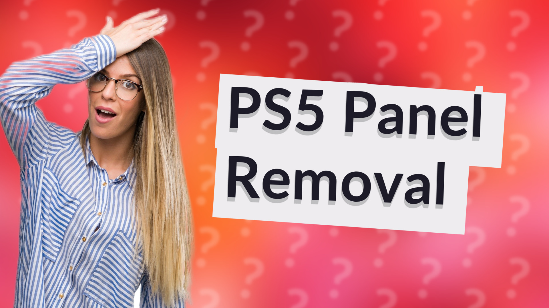 PS5 Panel Removal
