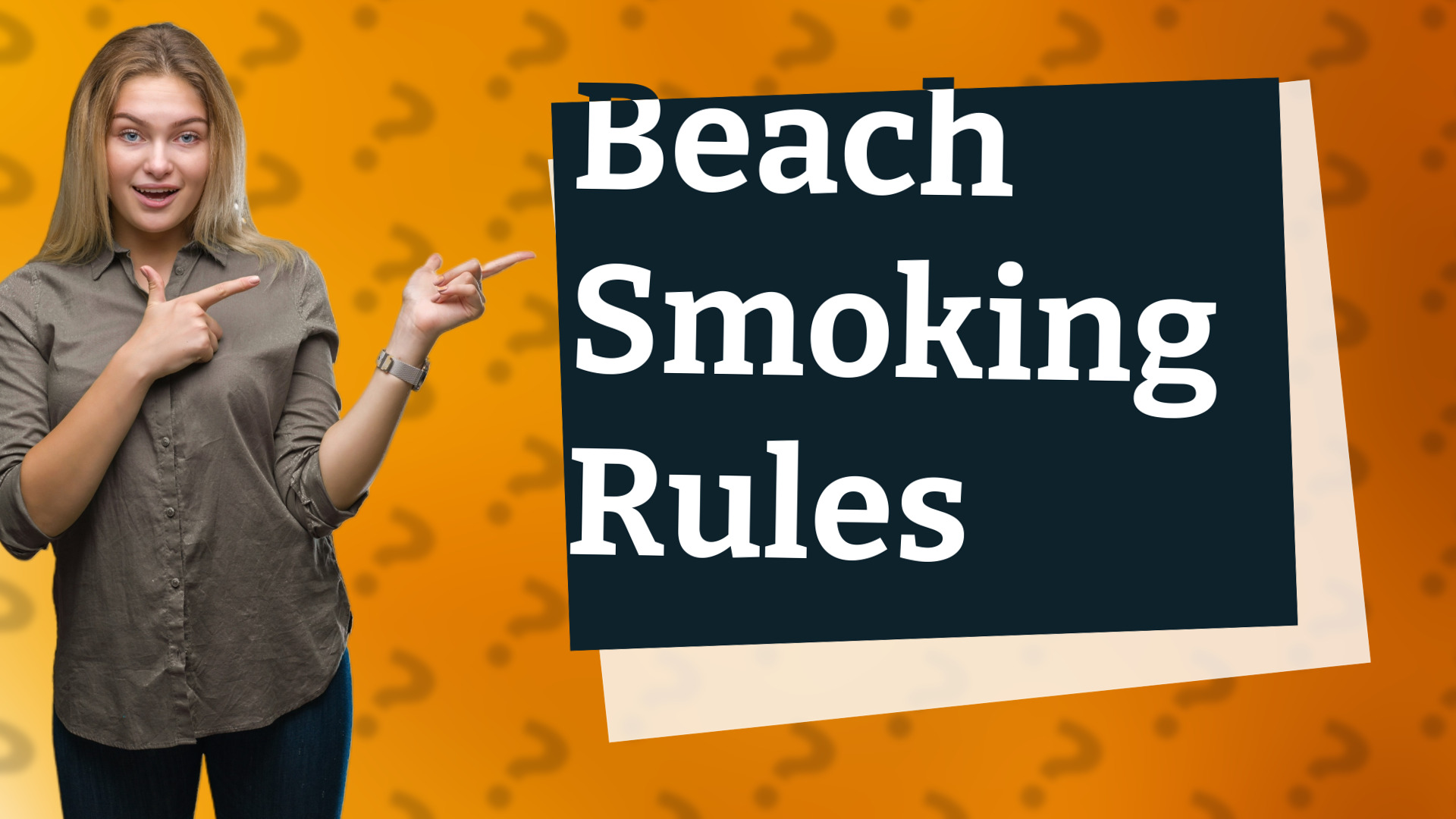 Beach Smoking Rules