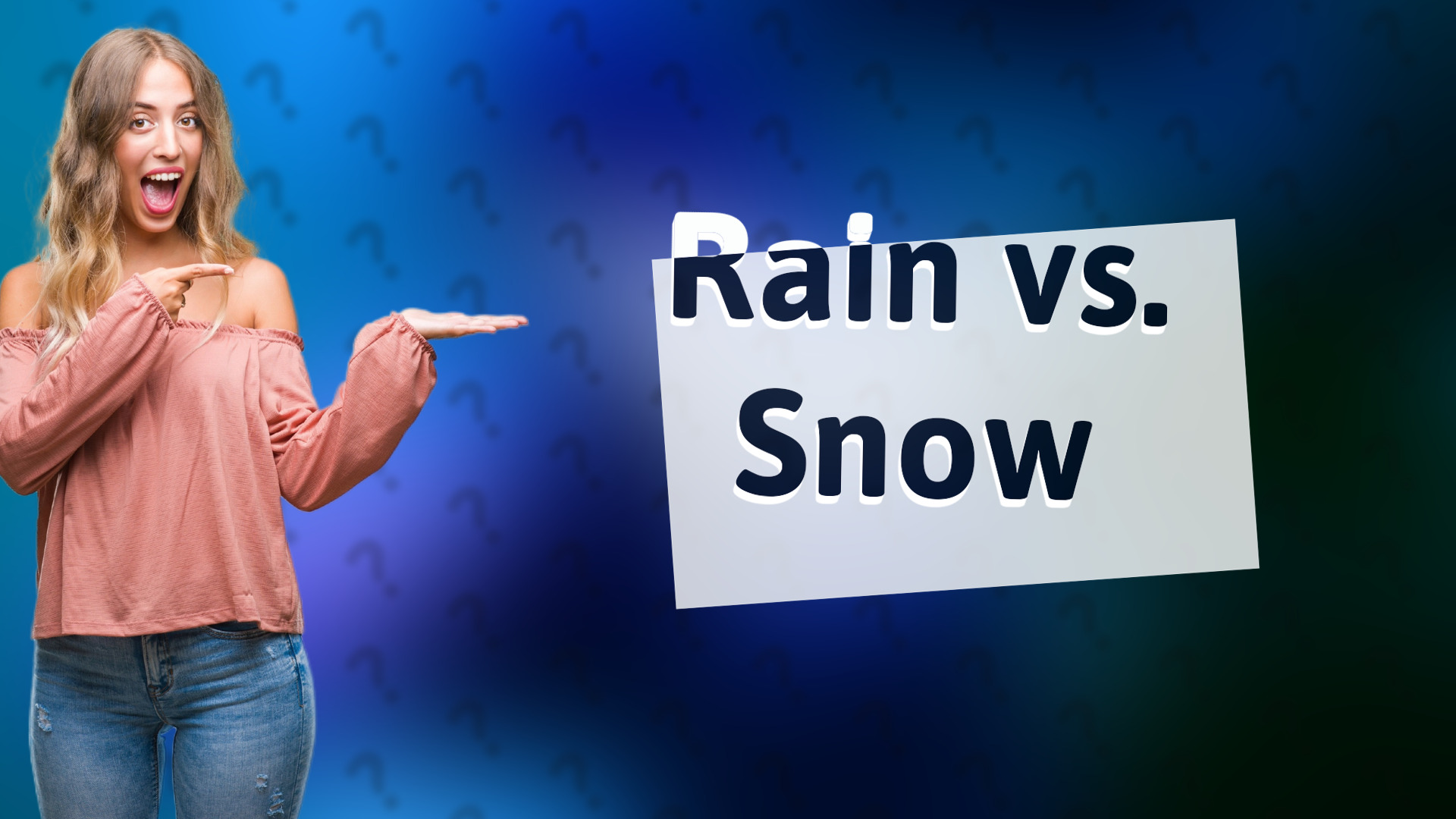 Rain vs. Snow