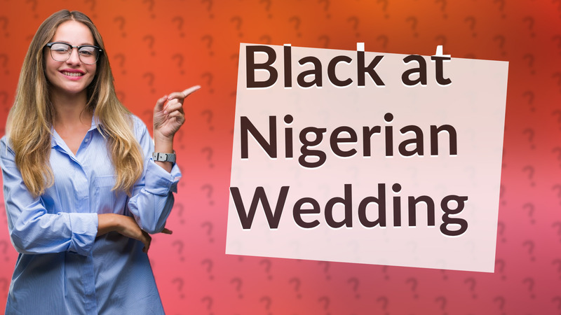 Black at Nigerian Wedding