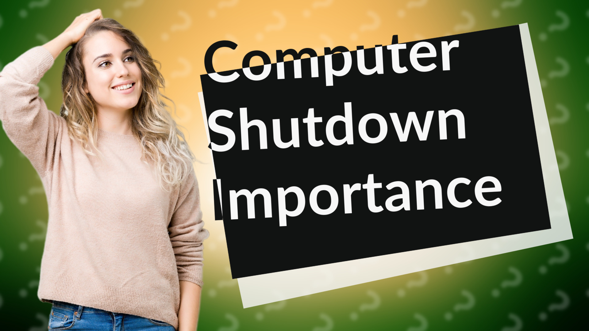 Computer Shutdown Importance