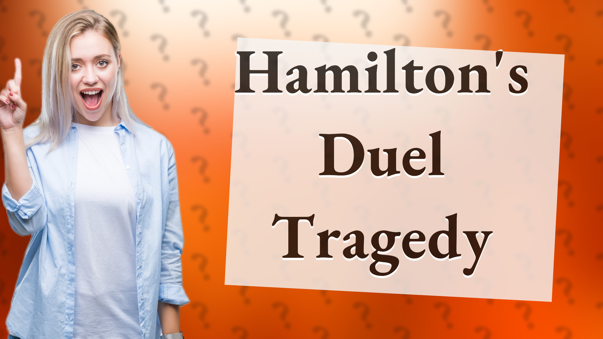 Hamilton's Duel Tragedy