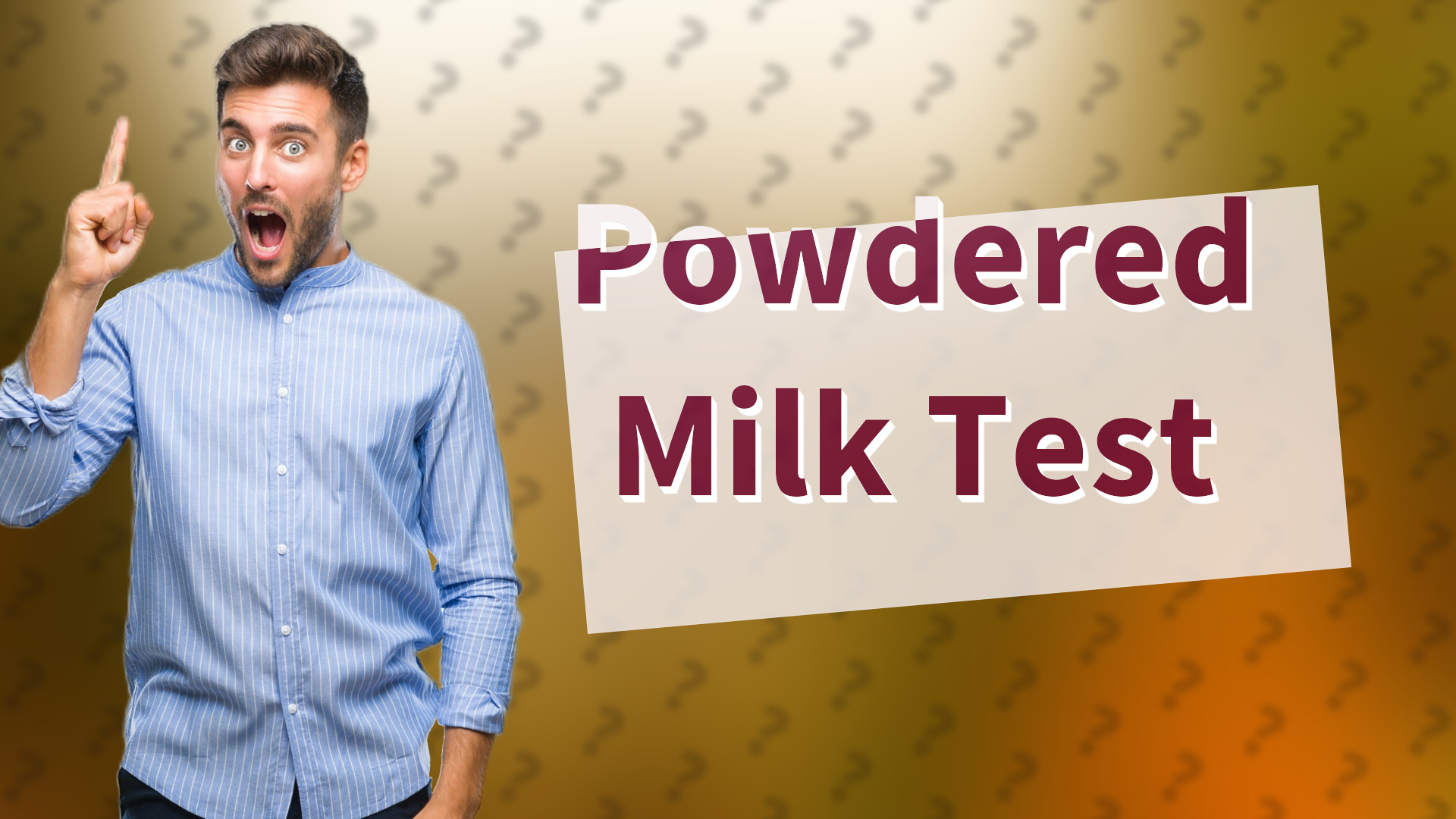 Powdered Milk Test