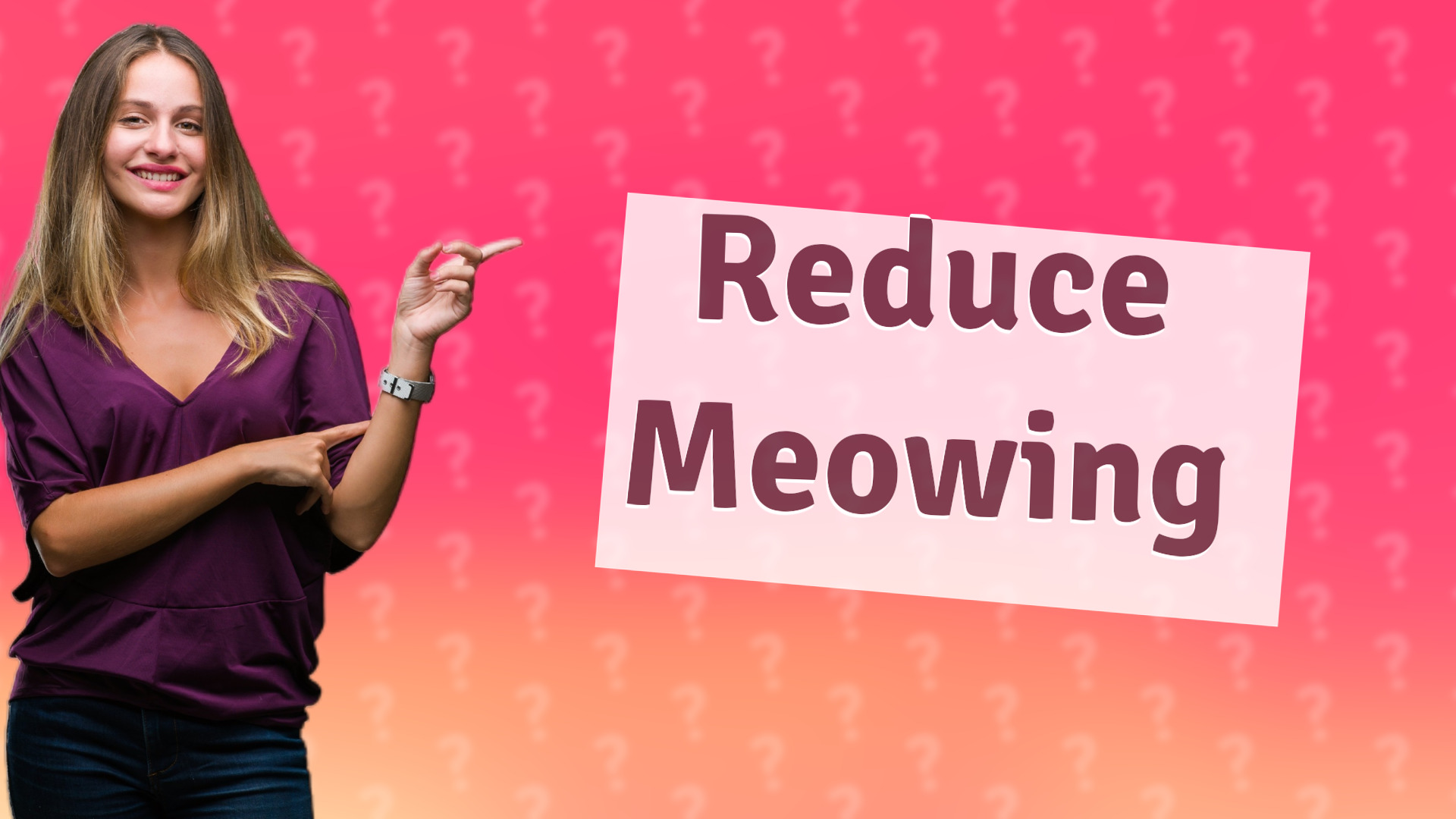 Reduce Meowing