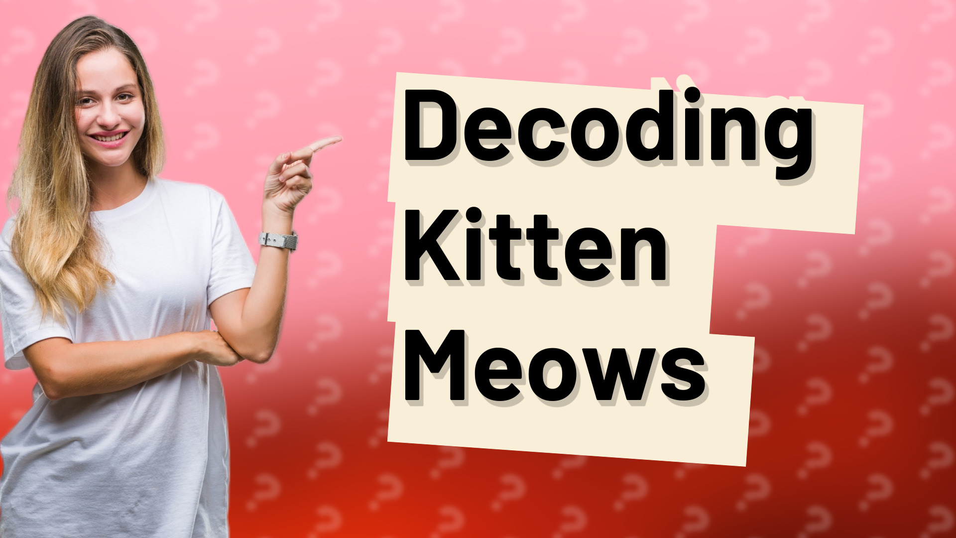 Decoding Kitten Meows