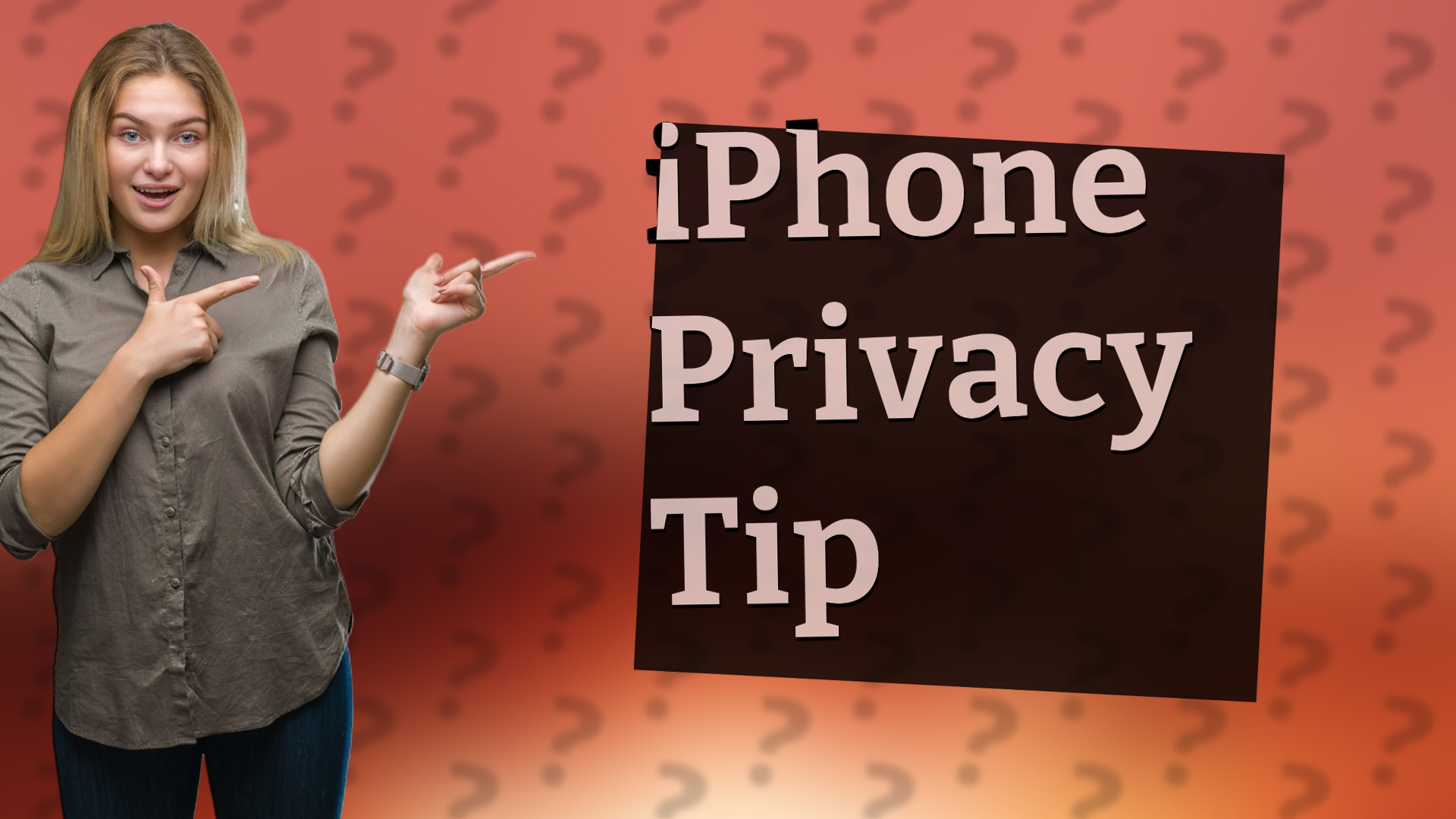 iPhone Privacy Tip