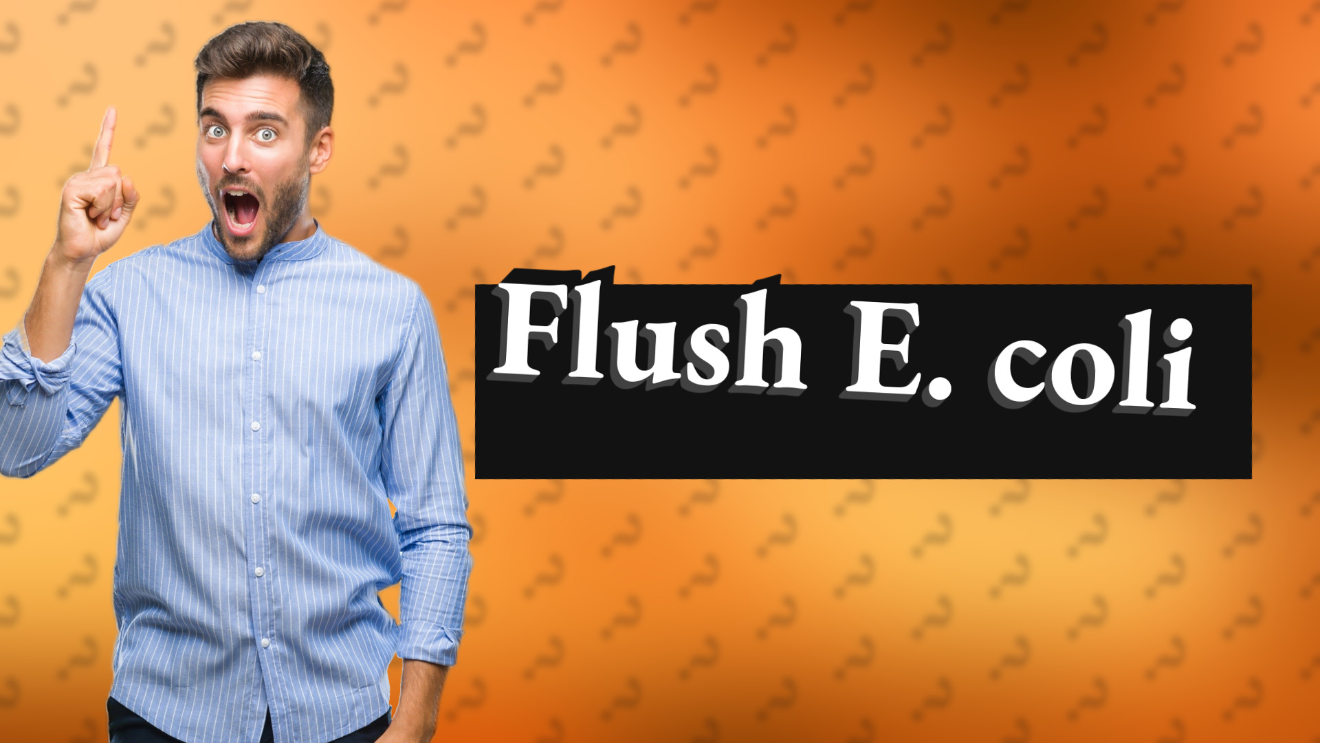 Flush E. coli