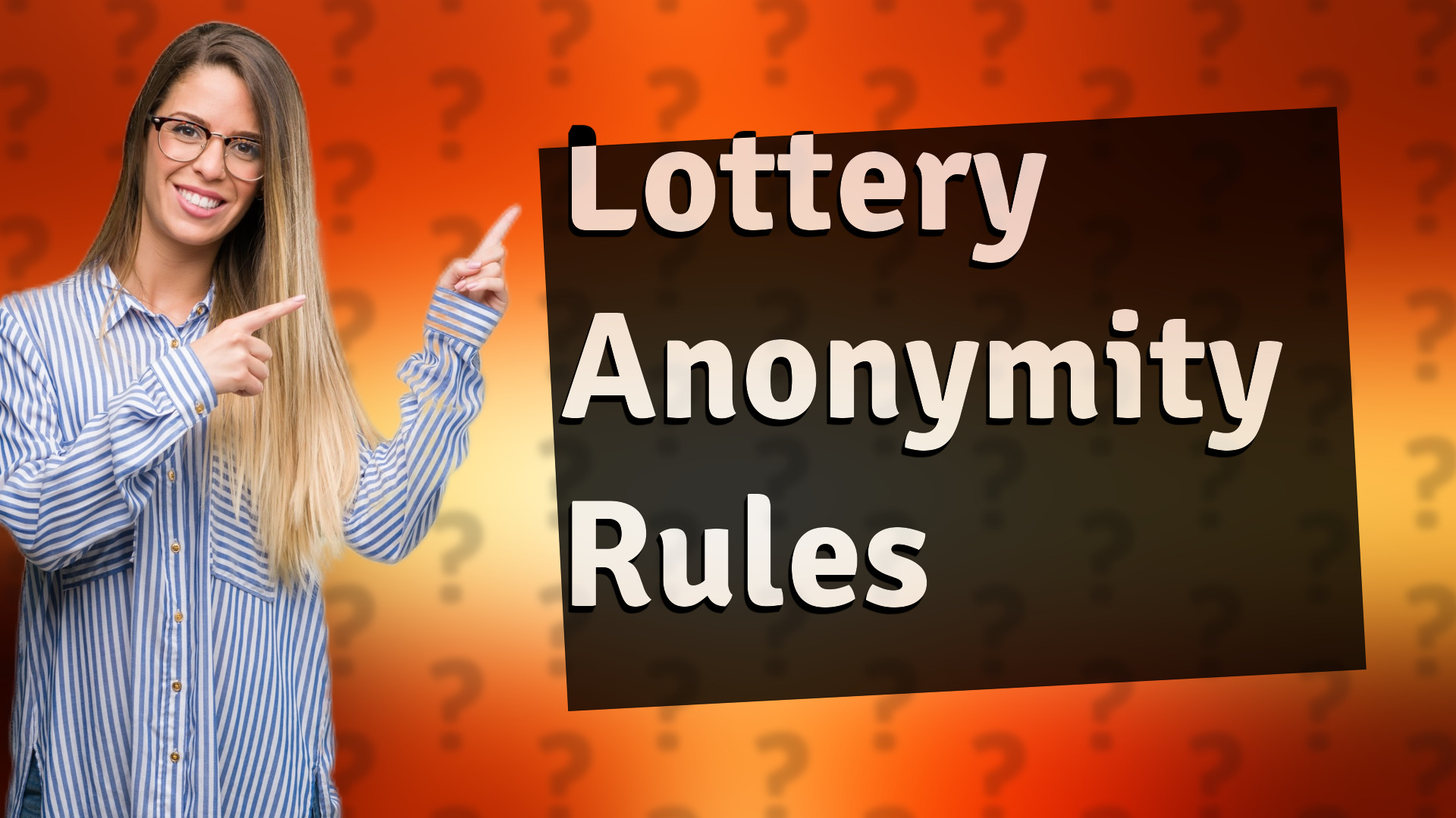 Lottery Anonymity Rules