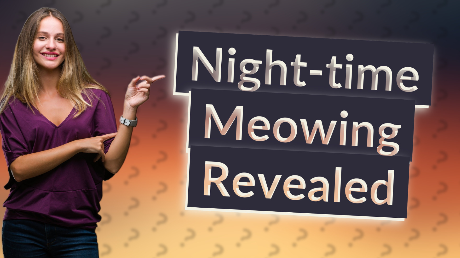 Night-time Meowing Revealed