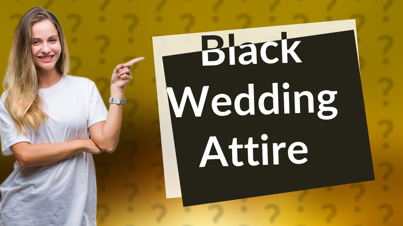 Black Wedding Attire