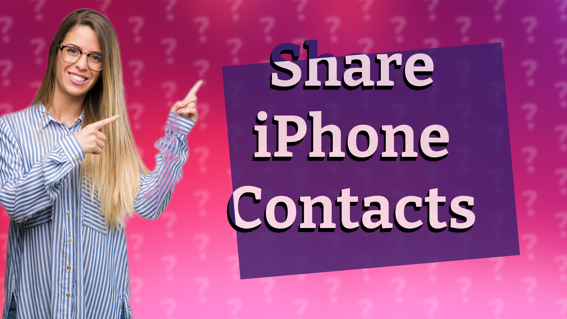 Share iPhone Contacts