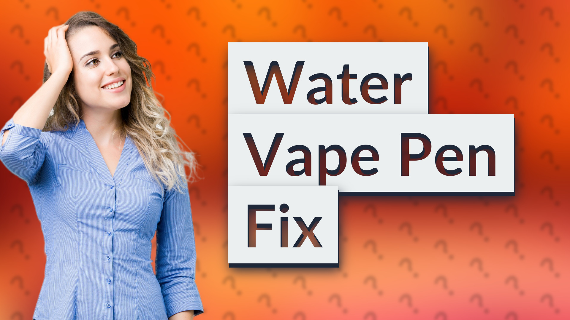 Water Vape Pen Fix