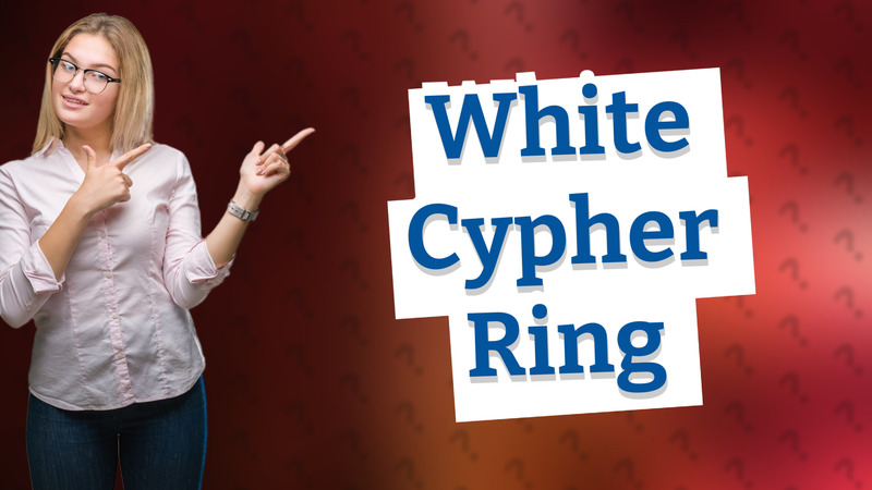 White Cypher Ring
