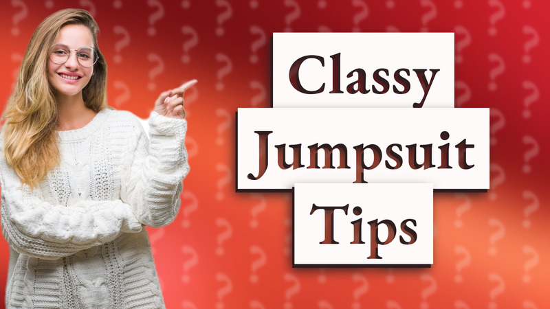 Classy Jumpsuit Tips