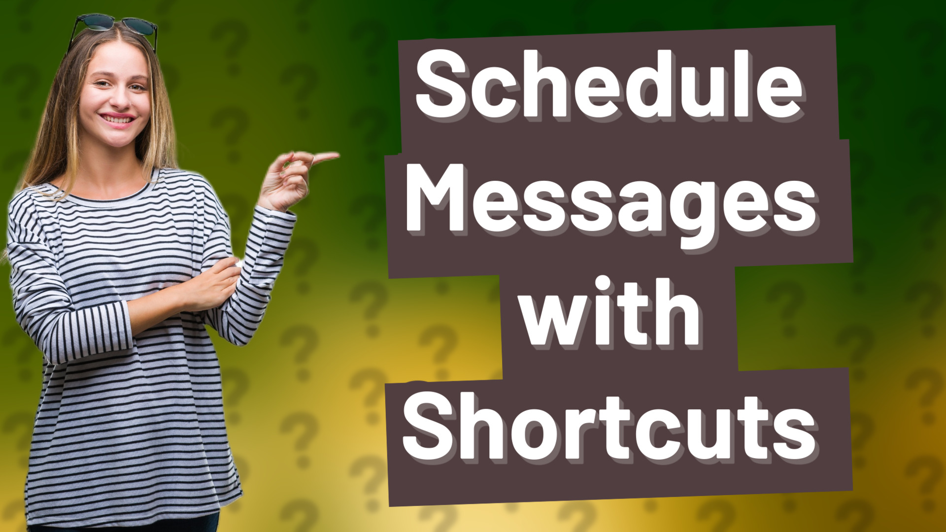 Schedule Messages with Shortcuts