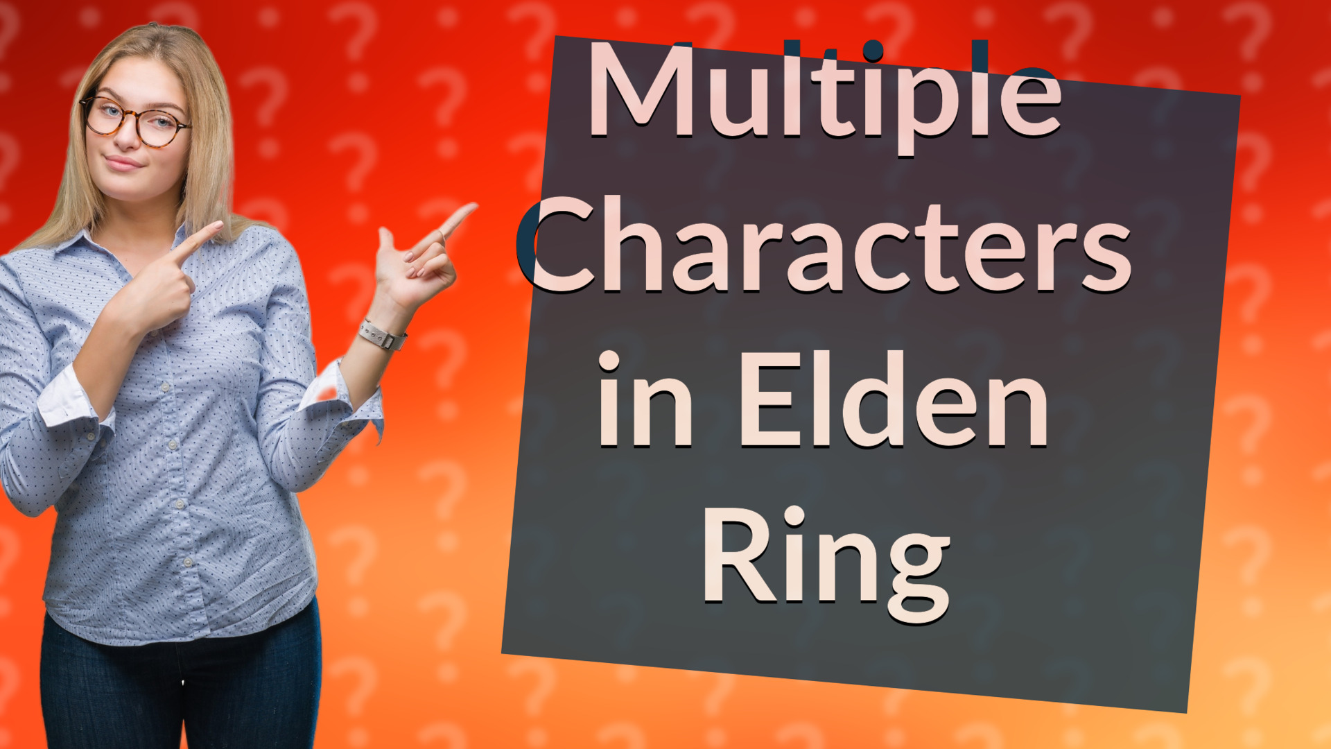 Multiple Characters in Elden Ring