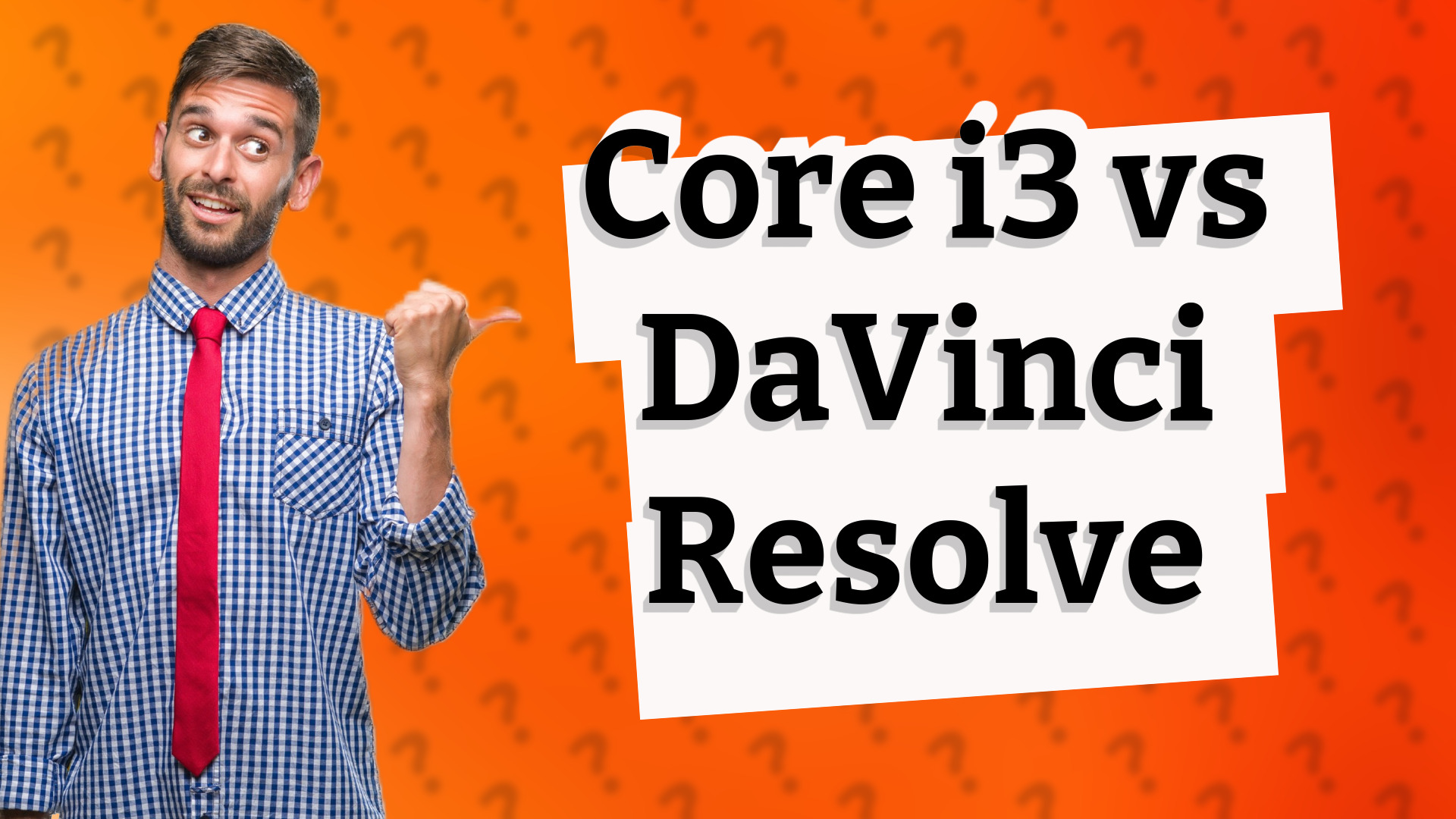 Core i3 vs DaVinci Resolve