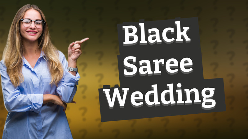Black Saree Wedding
