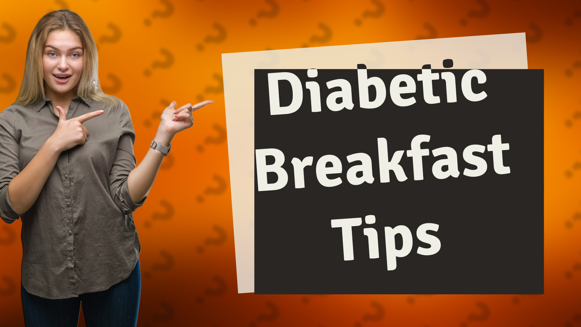 Diabetic Breakfast Tips